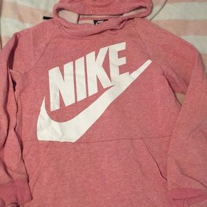 Nike light reddish pink hoodie lightweight